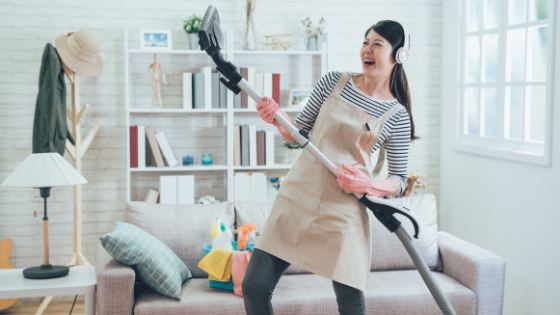 household chores dancing